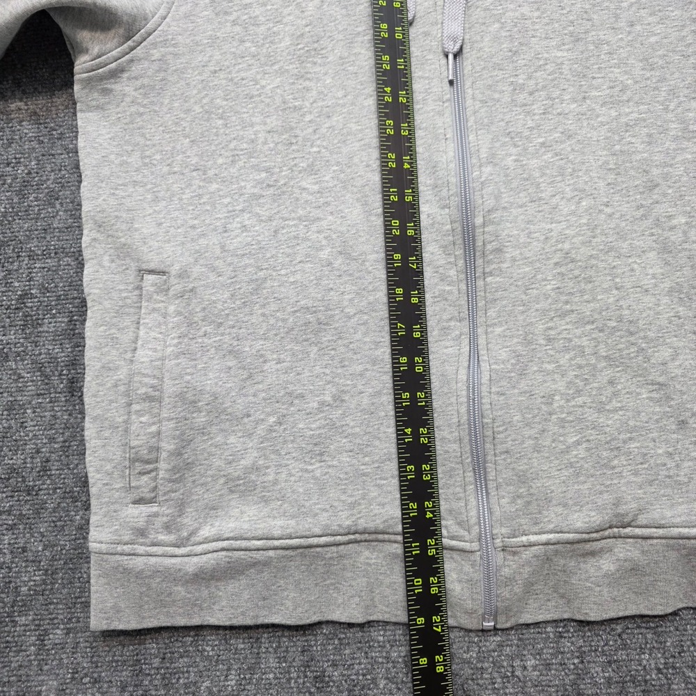 Lacoste Sport Men's XXL Full Zip Hoodie Gray Navy Blue Fleece Sweatshirt Jacket - Picture 13 of 15